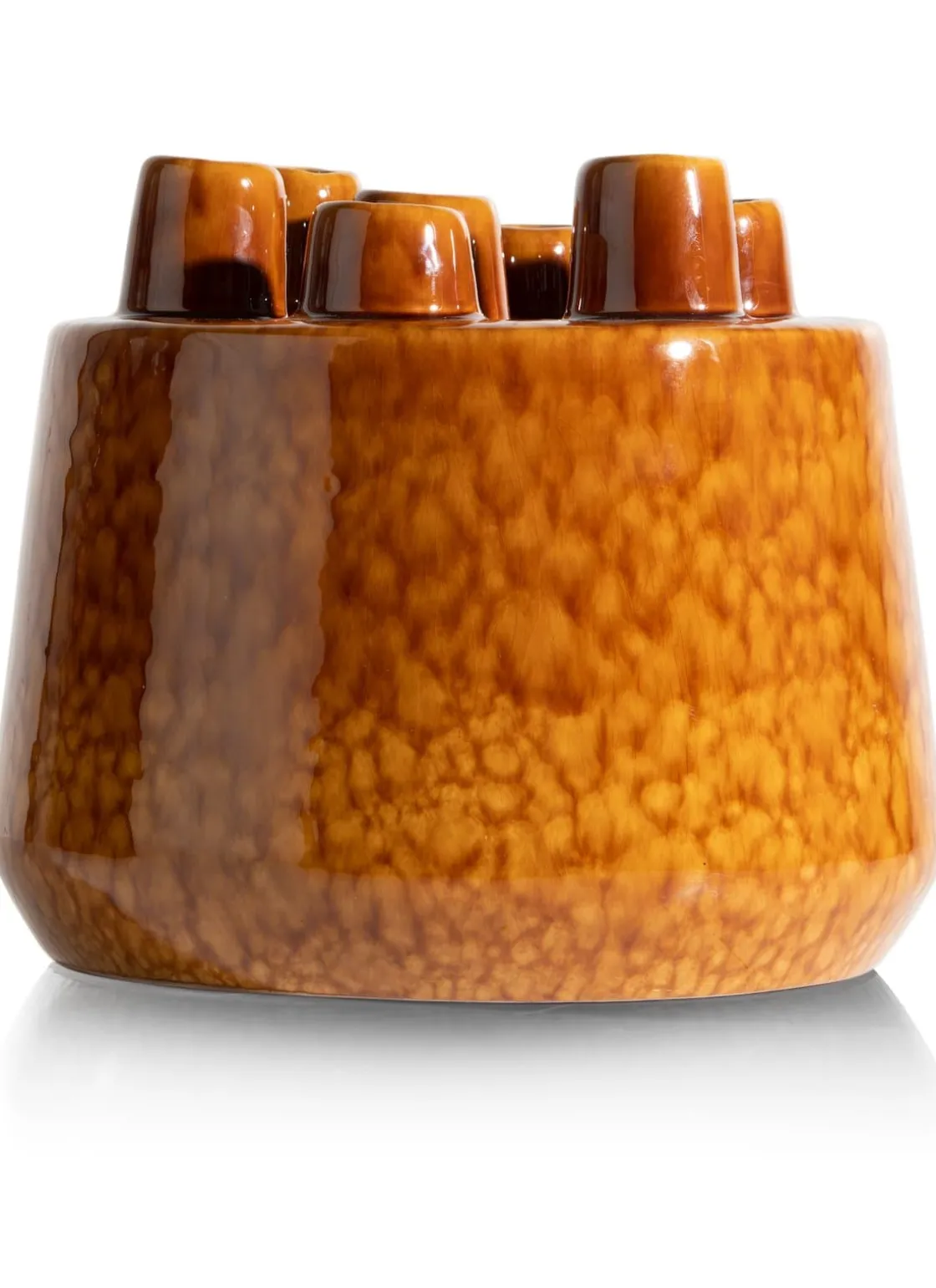 XOOON Safia vaas H21cm in de kleur Bruin - COCOmaison^ Woonaccessoires