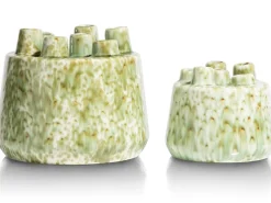 XOOON Safia vaas H15cm in de kleur Groen - COCOmaison^ Woonaccessoires