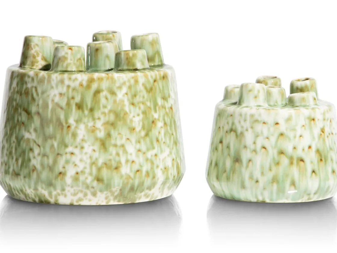 XOOON Safia vaas H15cm in de kleur Groen - COCOmaison^ Woonaccessoires