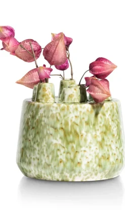 XOOON Safia vaas H21cm in de kleur Groen - COCOmaison^ Woonaccessoires