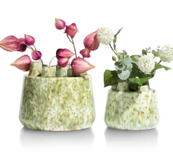 XOOON Safia vaas H21cm in de kleur Groen - COCOmaison^ Woonaccessoires
