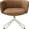 XOOON Sage, armstoel + wielen - alu frame in creme - stof Oregon - Desert^ Armstoelen