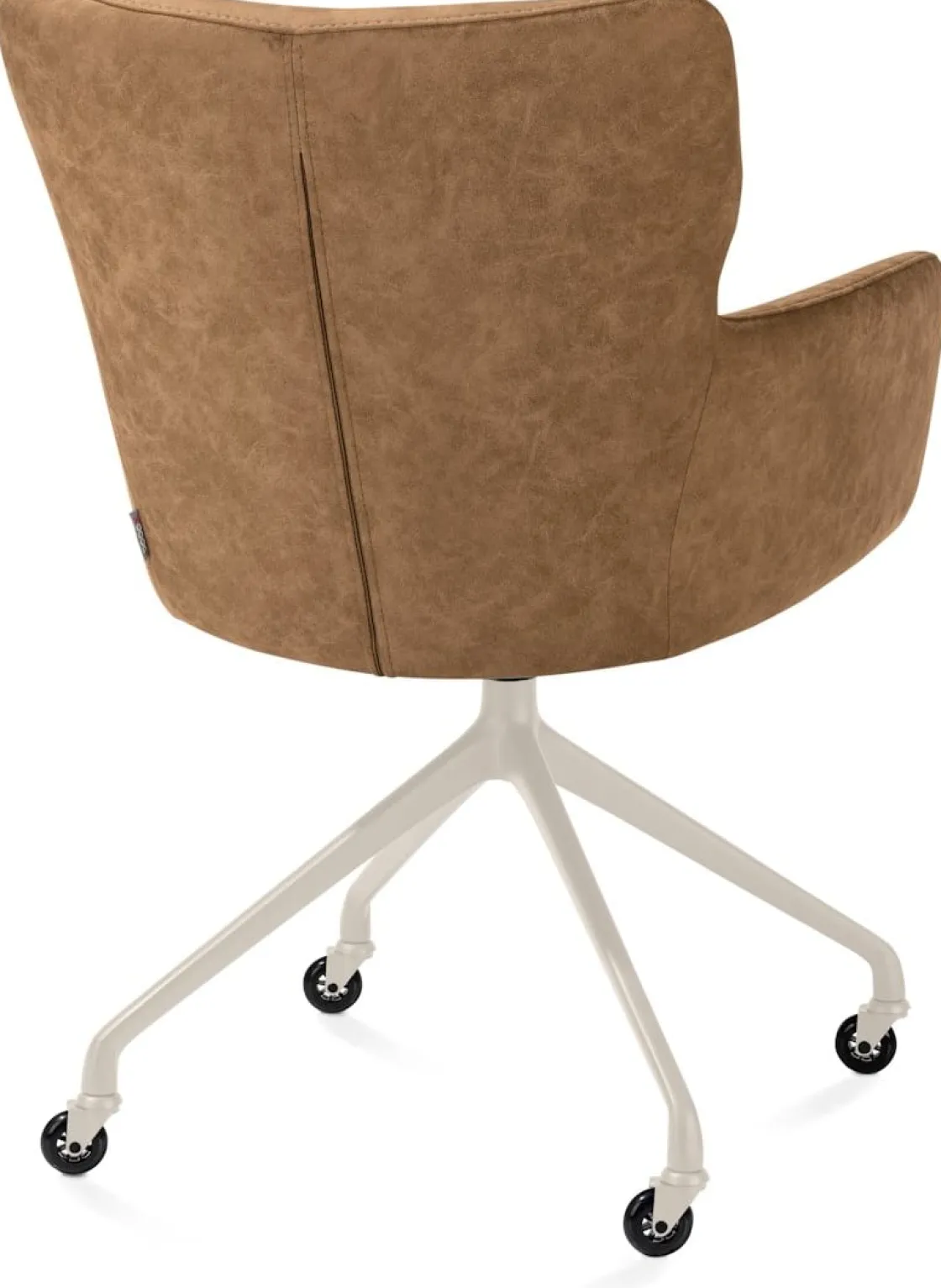 XOOON Sage, armstoel + wielen - alu frame in creme - stof Oregon - Desert^ Armstoelen