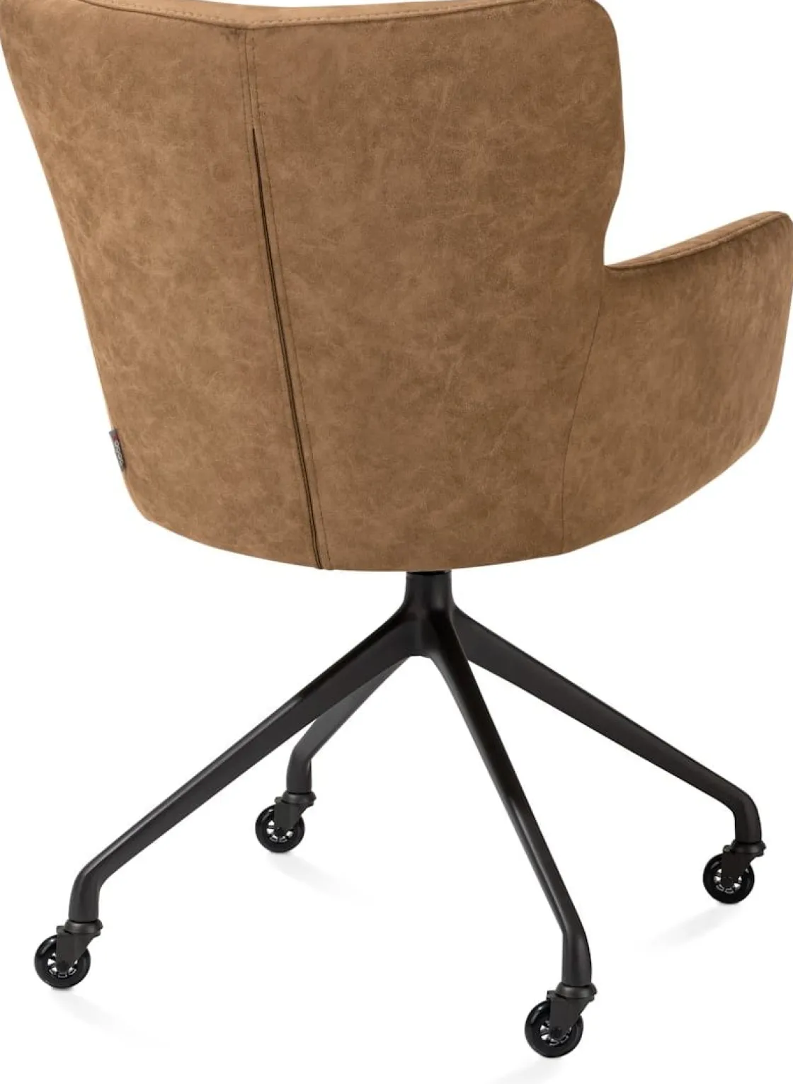 XOOON Sage, armstoel + wielen - alu frame in rough off black - stof Oregon - Desert^ Armstoelen