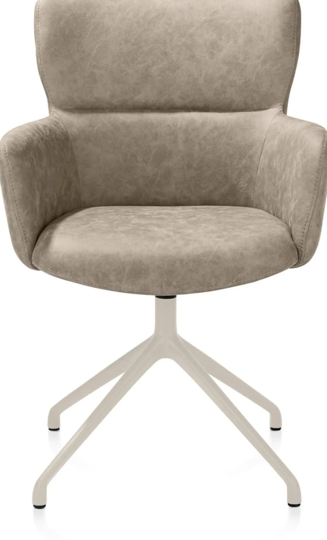 XOOON Sage, armstoel draaibaar - creme - stof Oregon - beige^ Armstoelen
