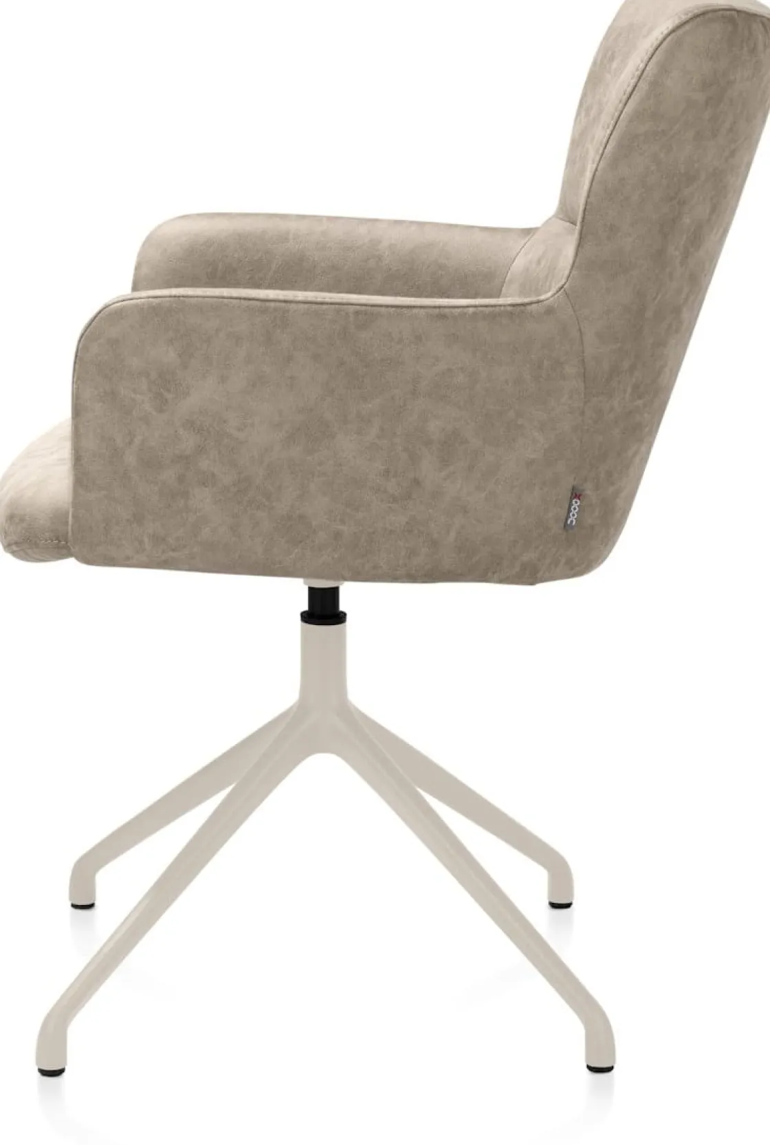 XOOON Sage, armstoel draaibaar - creme - stof Oregon - beige^ Armstoelen