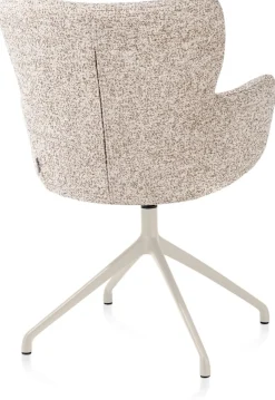 XOOON Sage, armstoel draaibaar - creme - stof Luton - koper^ Armstoelen