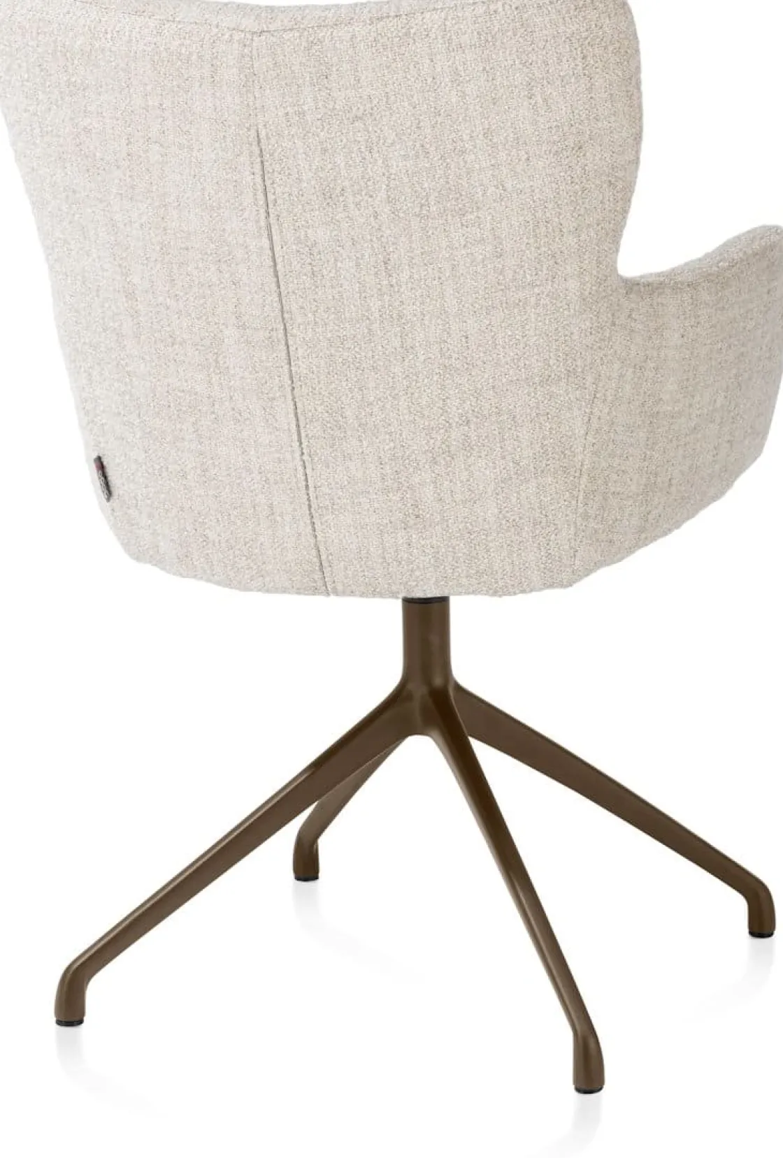 XOOON Sage, armstoel draaibaar - steelbrown - stof Luton - Creme^ Armstoelen