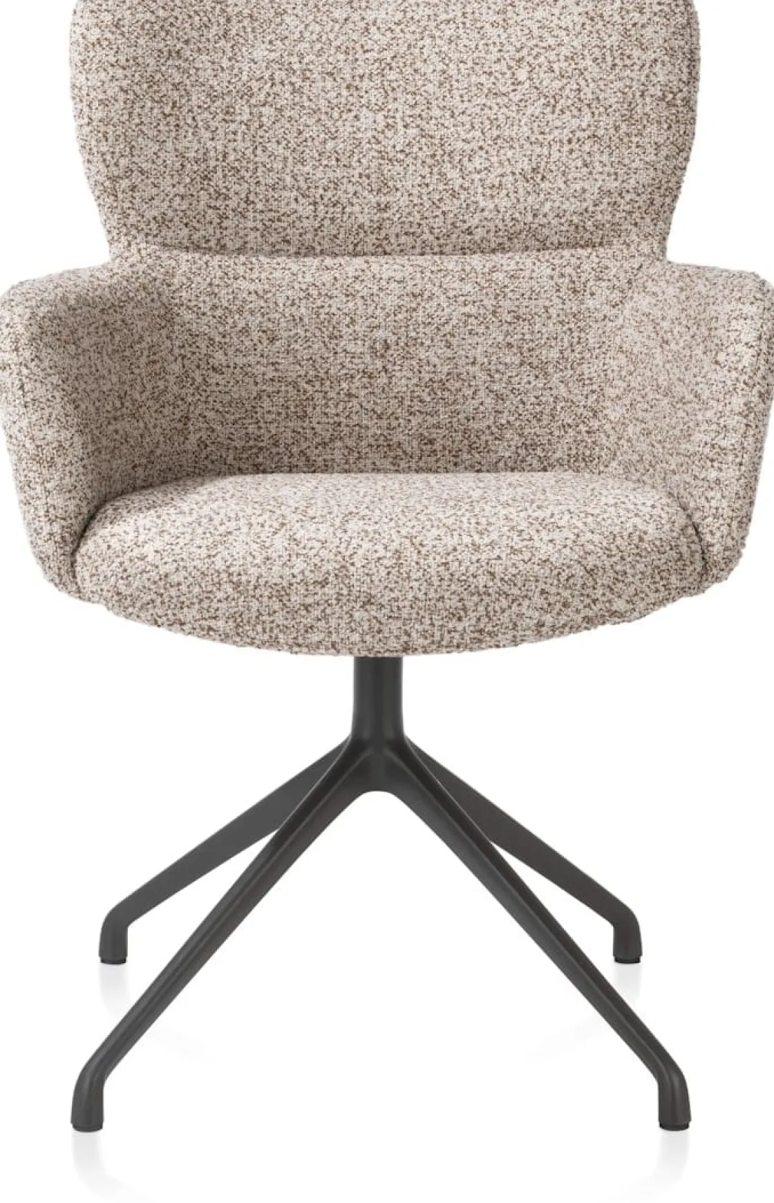 XOOON Sage, armstoel draaibaar - graphiet - stof Luton - koper^ Armstoelen