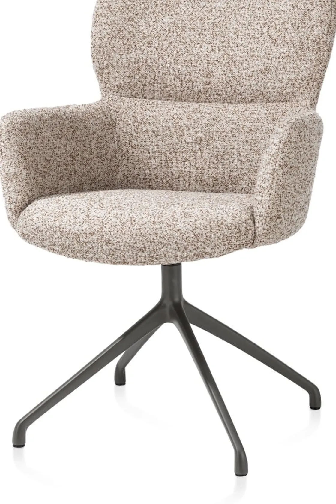 XOOON Sage, armstoel draaibaar - graphiet - stof Luton - koper^ Armstoelen