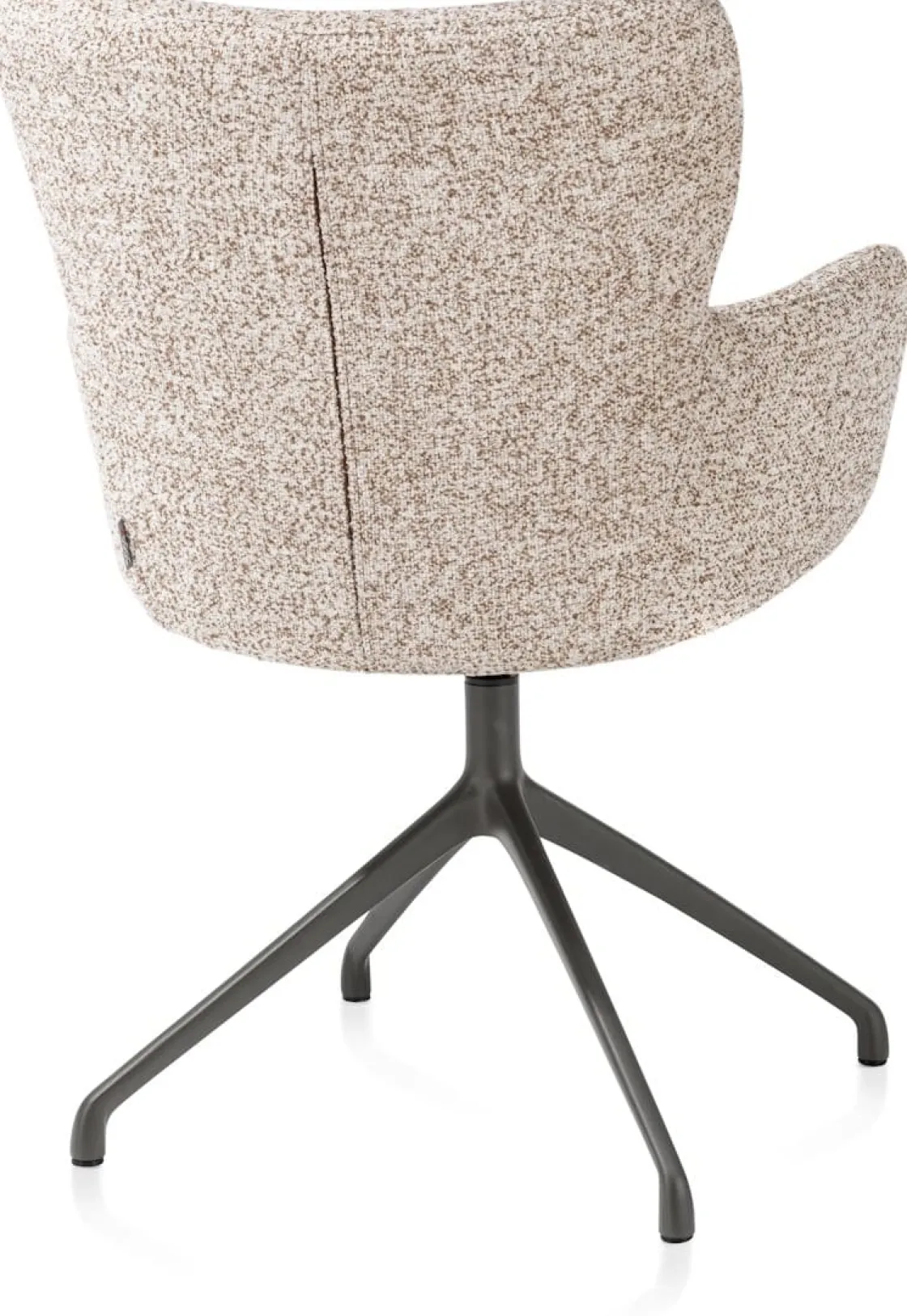 XOOON Sage, armstoel draaibaar - graphiet - stof Luton - koper^ Armstoelen