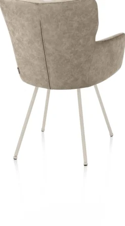 XOOON Sage, armstoel 4-pootjes creme - stof Oregon - beige^ Armstoelen