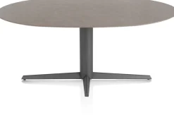 XOOON Saluti, EETKAMERTAFEL ELLIPS 180 X 105 CM. - CENTRALE POOT - GRAPHIET - Lava^ Eettafels