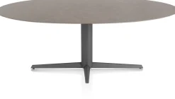 XOOON Saluti, EETKAMERTAFEL ELLIPS 210 X 105 CM. - CENTRALE POOT - GRAPHIET - Lava^ Eettafels