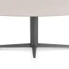 XOOON Saluti, EETKAMERTAFEL ELLIPS 210 X 105 CM. - CENTRALE POOT - GRAPHIET - Light sand^ Eettafels