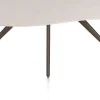 XOOON Saluti, EETKAMERTAFEL ORGANISCH 210 X 120 CM. - 4-POOTJES - STEELBROWN - Light sand^ Eettafels