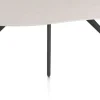 XOOON Saluti, EETKAMERTAFEL ORGANISCH 240 X 120 CM. - 4-POOTJES - ROUGH OFF BLACK - Light sand^ Eettafels