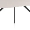 XOOON Saluti, EETKAMERTAFEL ORGANISCH 180 X 120 CM. - 4-POOTJES - ROUGH OFF BLACK - Light sand^ Eettafels