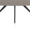 XOOON Saluti, eetkamertafel ovaal 240 x 110 cm. - 4-pootjes - rough off black - Lava^ Eettafels
