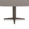 XOOON Saluti, EETKAMERTAFEL OVAAL 150 X 105 CM. - CENTRALE POOT - STEELBROWN - Lava^ Eettafels