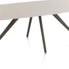 XOOON Saluti, EETKAMERTAFEL OVAAL 240 X 110 CM. - 4-POOTJES - STEELBROWN - Light sand^ Eettafels