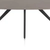 XOOON Saluti, EETKAMERTAFEL OVAAL 210 X 105 CM. - 4-POOTJES - ROUGH OFF BLACK - Lava^ Eettafels