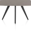 XOOON Saluti, EETKAMERTAFEL OVAAL 150 X 105 CM. - 4-POOTJES - ROUGH OFF BLACK - Lava^ Eettafels