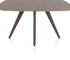 XOOON Saluti, EETKAMERTAFEL OVAAL 150 X 105 CM. - 4-POOTJES - STEELBROWN - Lava^ Eettafels