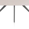 XOOON Saluti, EETKAMERTAFEL OVAAL 210 X 105 CM. - 4-POOTJES - GRAPHIET - Light sand^ Eettafels