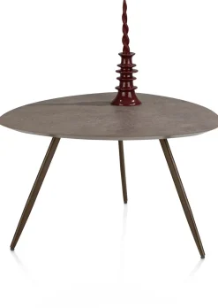 XOOON Salutina, salontafel 68 x 68 cm - 3 pootjes - steelbrown^ Salontafels