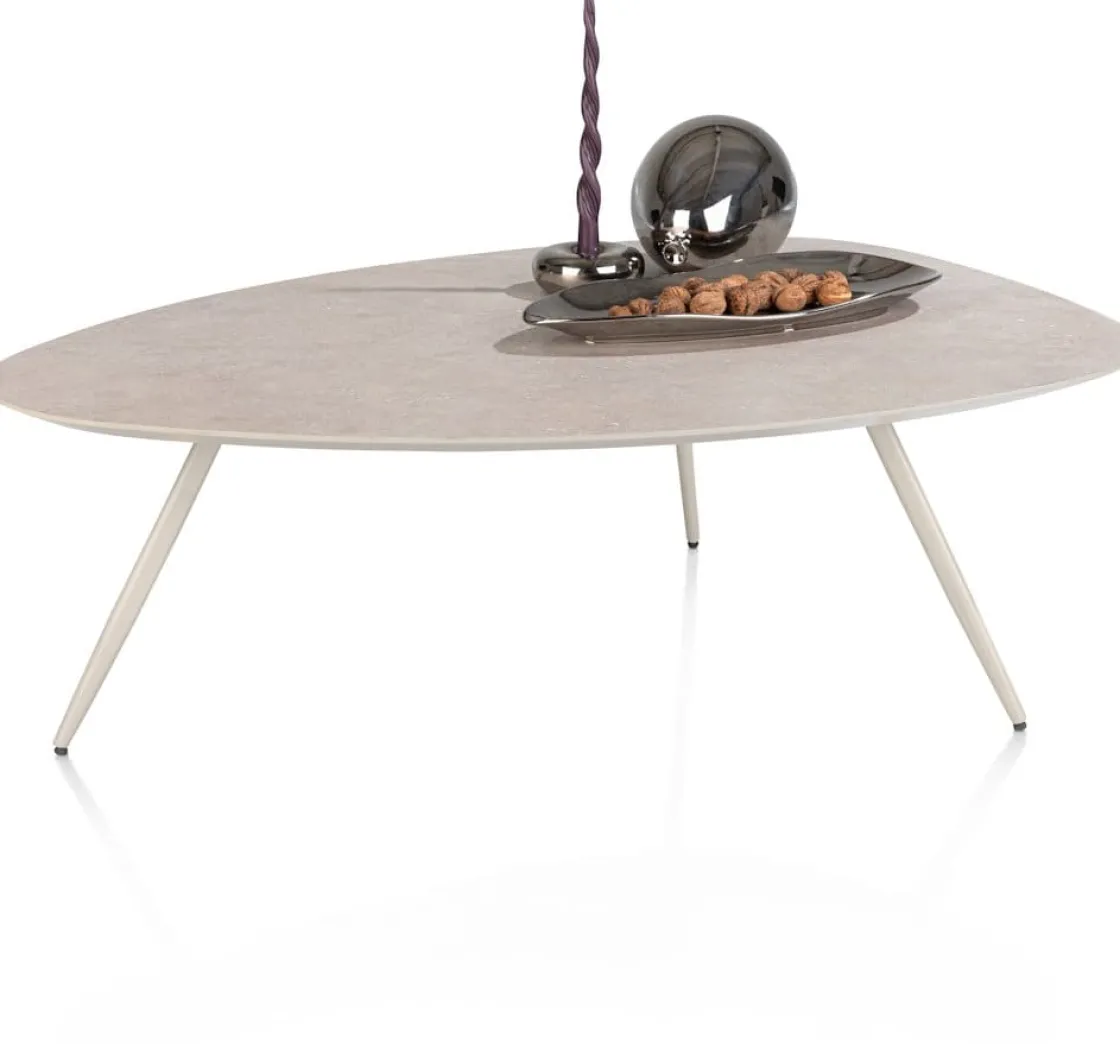 XOOON Salutina, salontafel 110 x 80 cm - 3 pootjes - crème^ Salontafels
