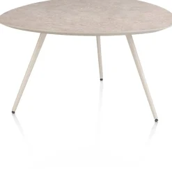 XOOON Salutina, salontafel 68 x 68 cm - 3 pootjes - crème^ Salontafels