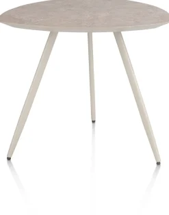 XOOON Salutina, salontafel 53 x 53 cm - 3 pootjes - crème^ Salontafels