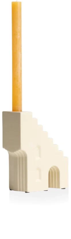 XOOON Skala kandelaar (H17.6cm) in de kleur Creme - COCOmaison^ Woonaccessoires