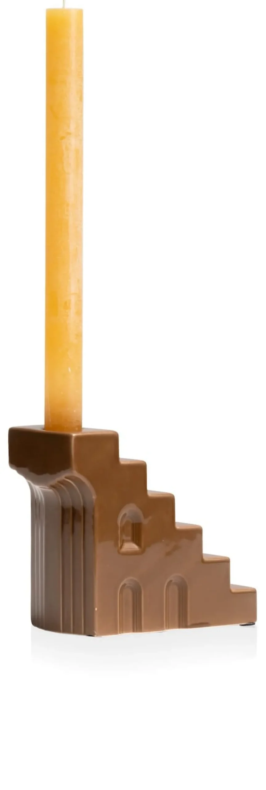 XOOON Skira kandelaar (H11.8cm) in de kleur Bruin - COCOmaison^ Woonaccessoires