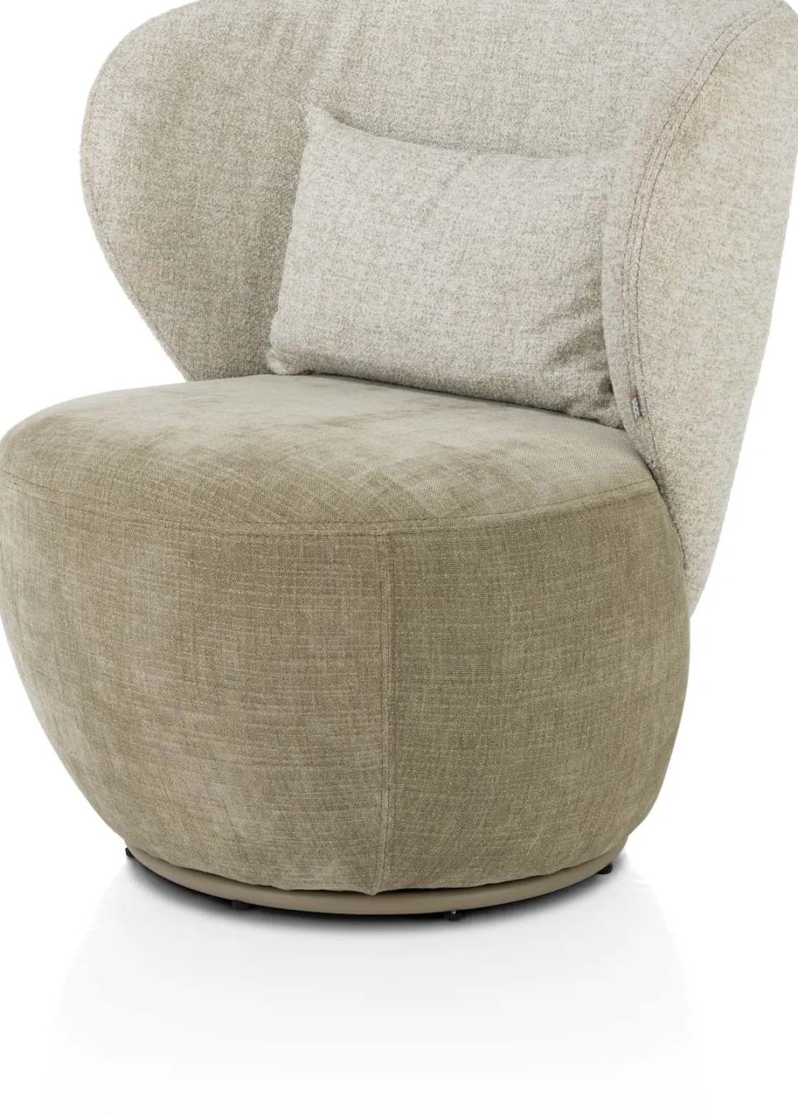XOOON Solee fauteuil - draaibaar in de kleur Groen -^ Draaifauteuils|Stoffen Fauteuils