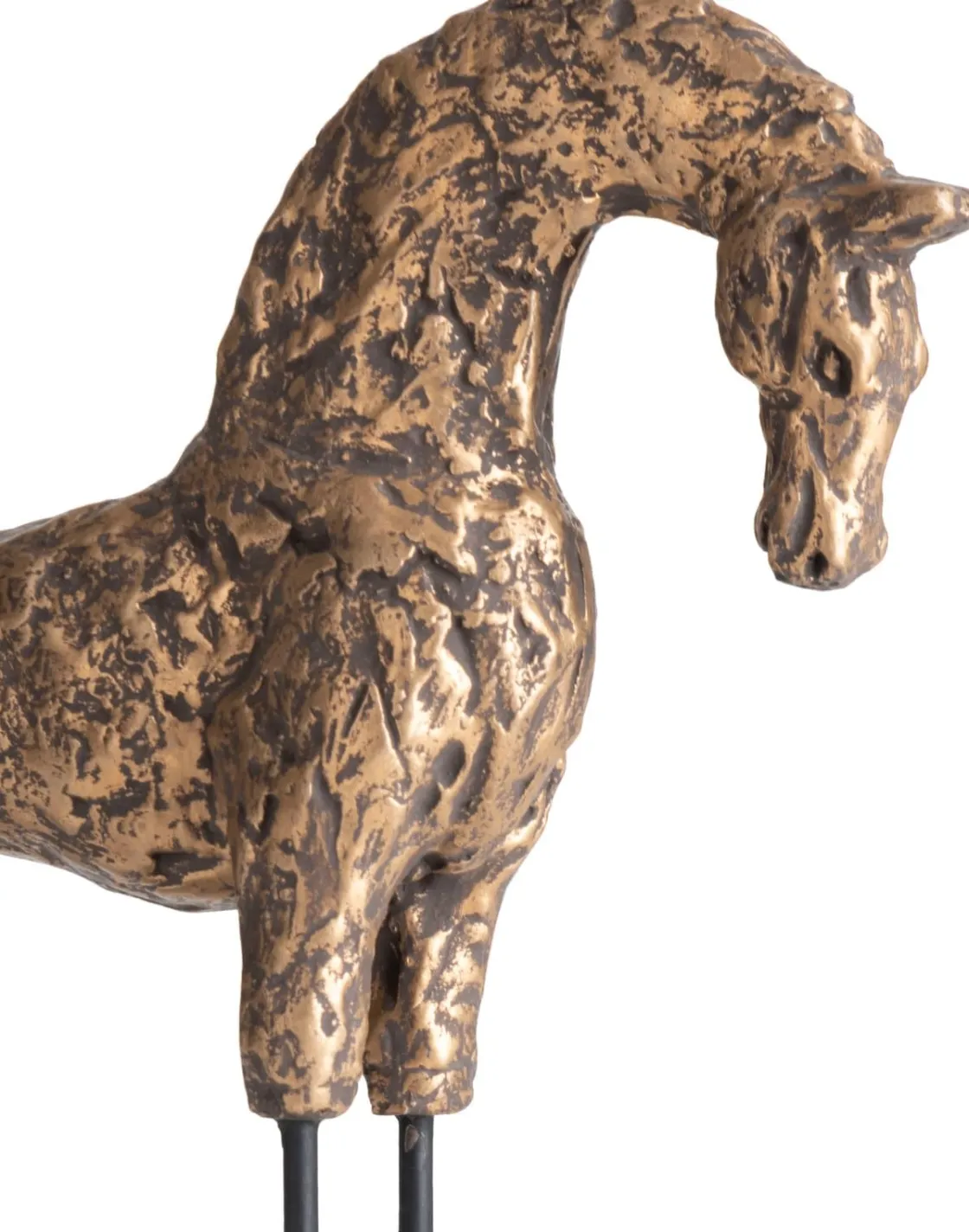 XOOON Stallion beeld (H35cm) in de kleur Goud - COCOmaison^ Woonaccessoires