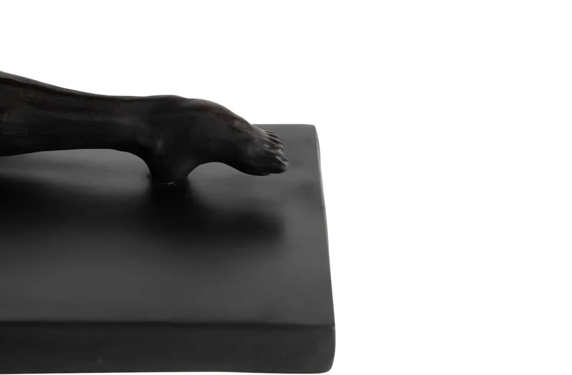 XOOON Stretching beeld H19cm in de kleur Zwart - COCOmaison^ Woonaccessoires