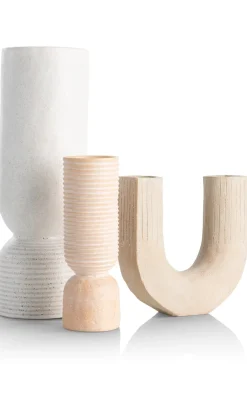 XOOON Suze vaas H16cm in de kleur Beige - COCOmaison^ Woonaccessoires