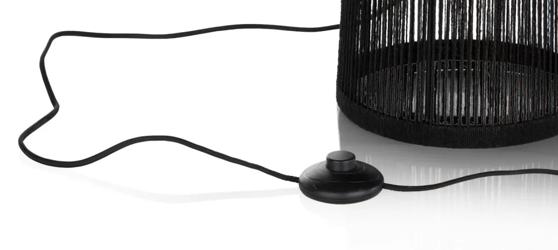 XOOON Tali vloerlamp 1*E27 H120cm in de kleur Zwart - COCOmaison^ Vloerlampen