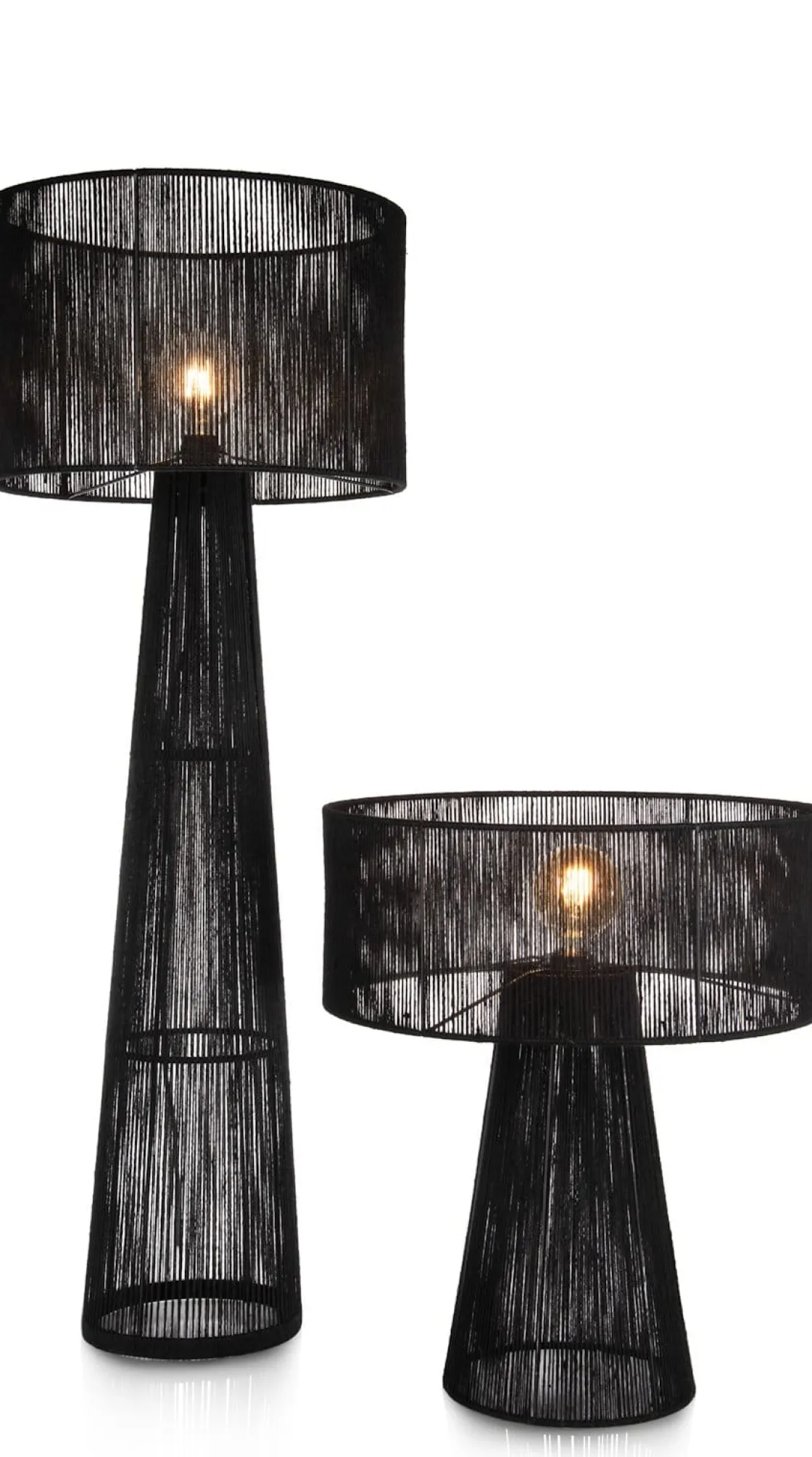 XOOON Tali vloerlamp 1*E27 H120cm in de kleur Zwart - COCOmaison^ Vloerlampen