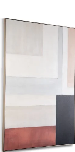 XOOON Tijn schilderij 90x140cm in de kleur Multi Color - COCOmaison^ Wanddecoraties|Woonaccessoires