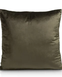 XOOON Timeless Aria kussen 45x45cm in de kleur Olijf - COCOmaison^ Woonaccessoires