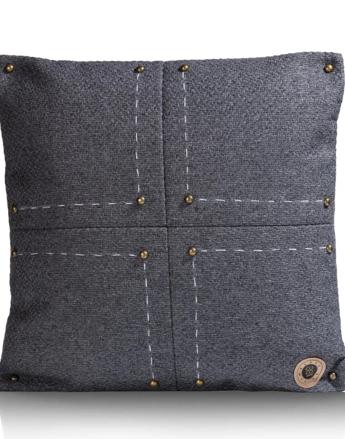 XOOON Timeless Avery kussen 50x50cm in de kleur Antraciet^ Woonaccessoires