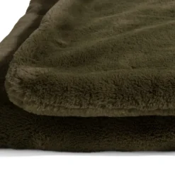XOOON Timeless Evie plaid 130x160cm in de kleur Olijf - COCOmaison^ Woonaccessoires