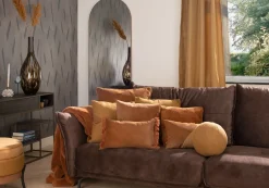 XOOON Timeless Evie plaid 130x160cm in de kleur Koper - COCOmaison^ Woonaccessoires