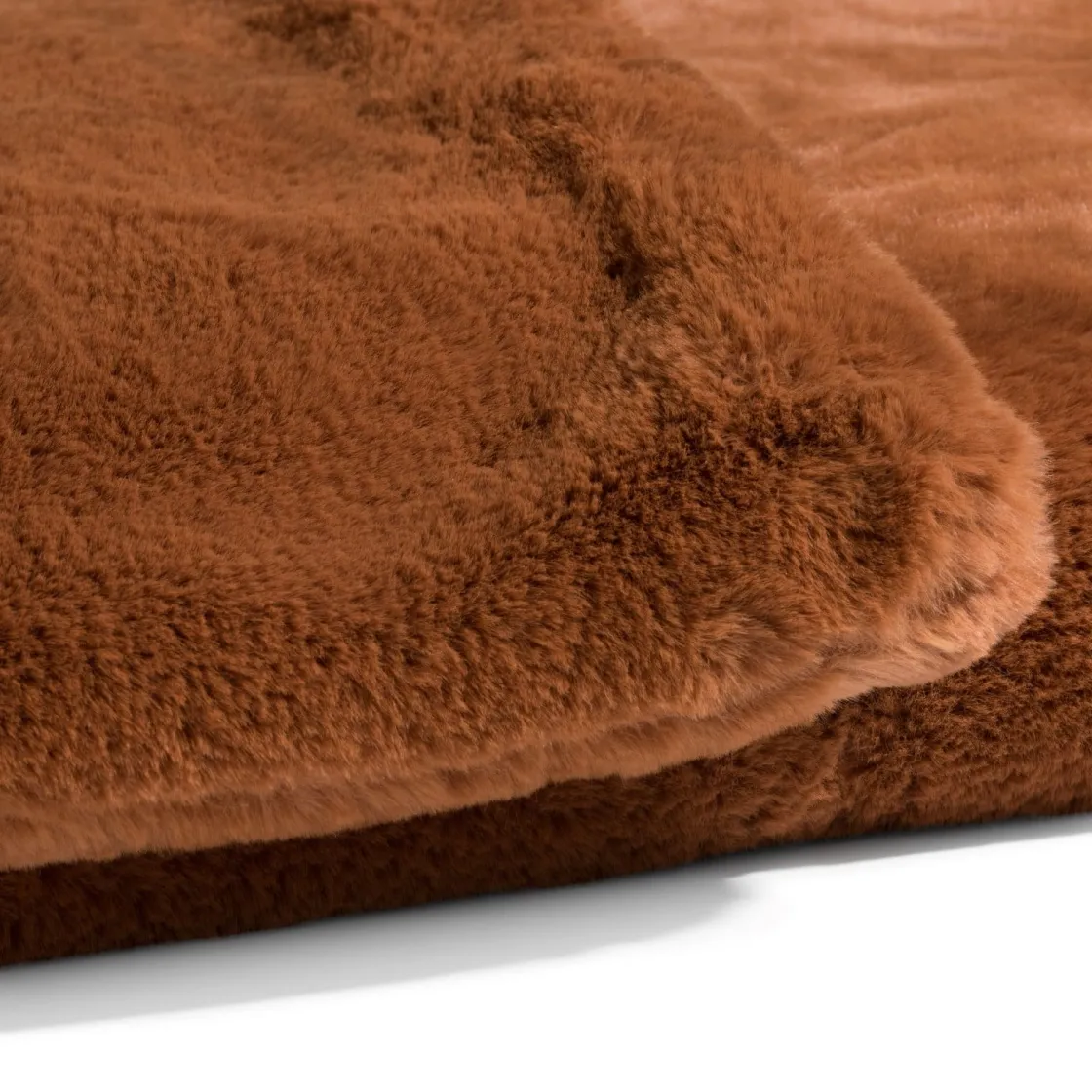XOOON Timeless Evie plaid 130x160cm in de kleur Koper - COCOmaison^ Woonaccessoires