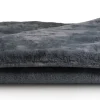 XOOON Timeless Evie plaid 130x160cm in de kleur Antraciet^ Woonaccessoires