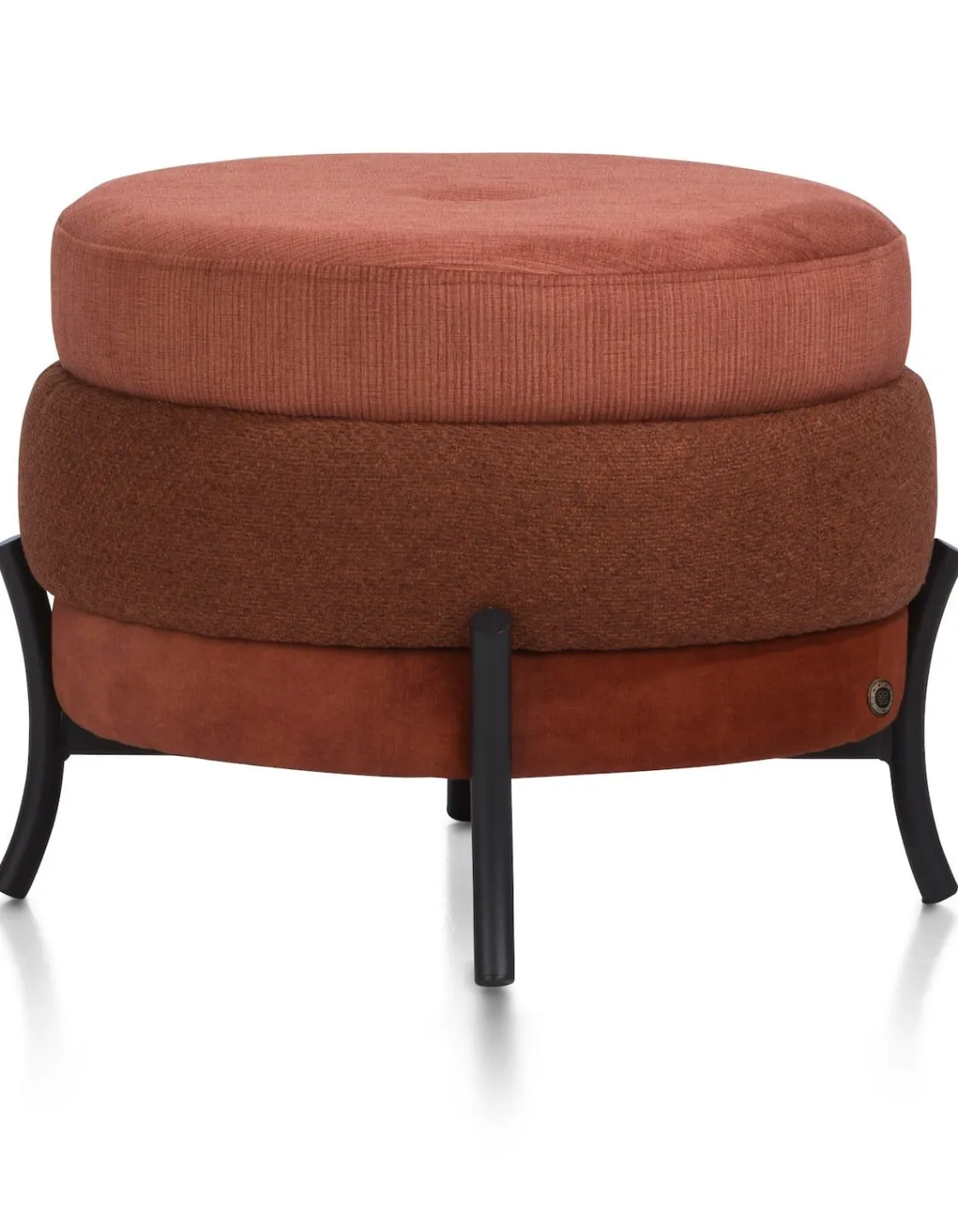 XOOON Timeless Macaron poef H43cm in de kleur Koper - COCOmaison^ Woonaccessoires|Poef/Hockers