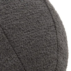 XOOON Timeless Scott kussen dia 25cm in de kleur Antraciet^ Woonaccessoires